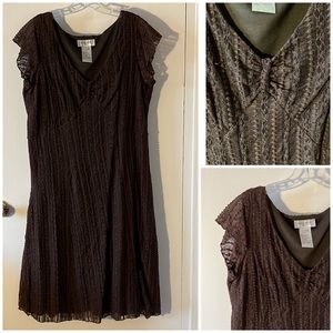 9West textured Lacey A-line dress